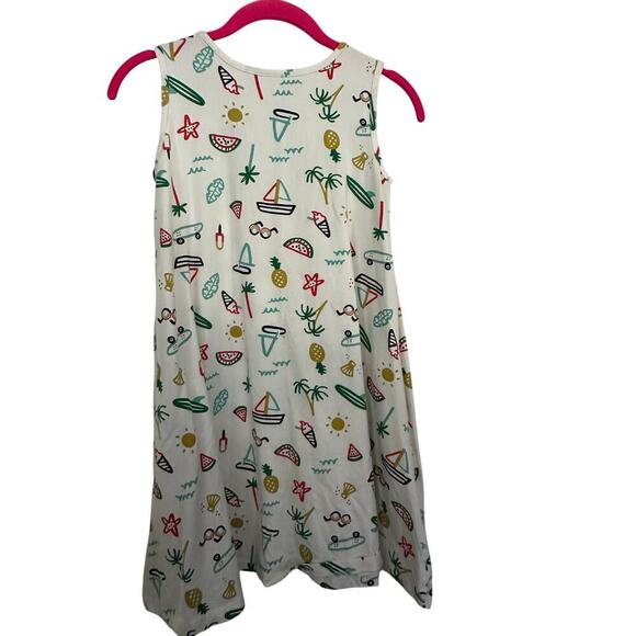 Hanna Andersson Girls Sleeveless Pocket Tank Dress Size 10 - Picture 4 of 7